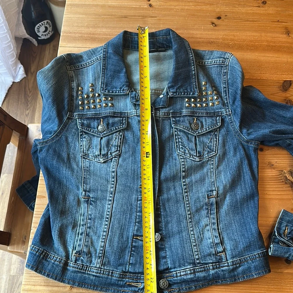 Women’s a.n.a Studded Denim Jacket - Picture 10 of 11